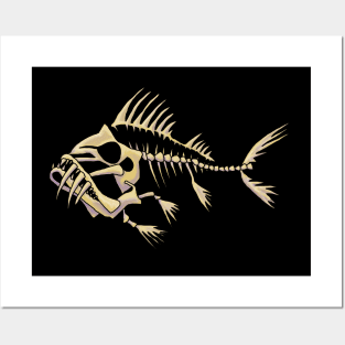 Skull Fish Posters and Art